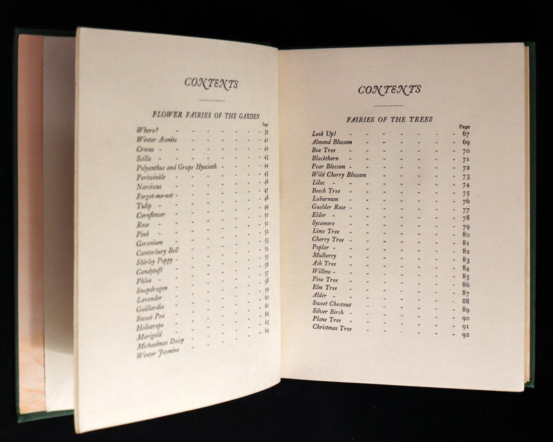 1950 Rare Cicely Mary Barker Book - FAIRIES OF THE FLOWERS AND TREES. First Edition.