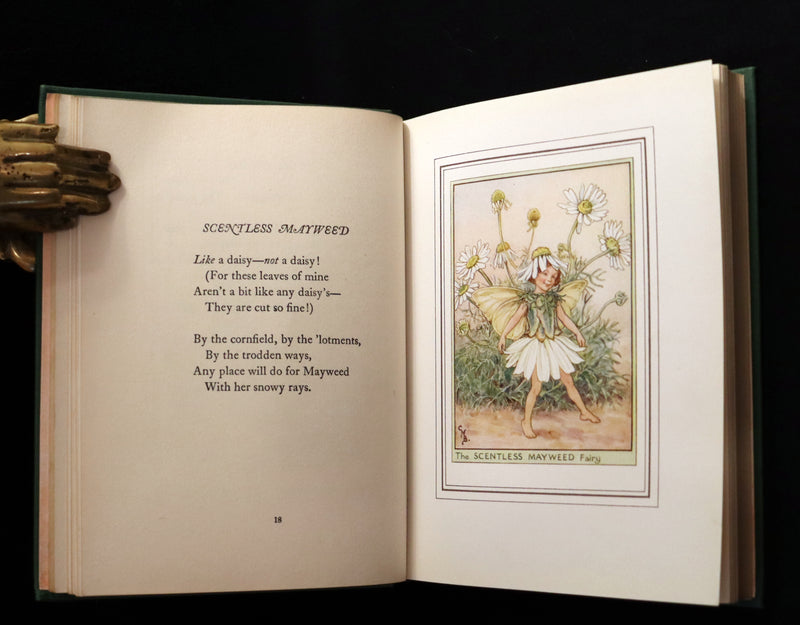 1950 Rare Cicely Mary Barker Book - FAIRIES OF THE FLOWERS AND TREES. First Edition.