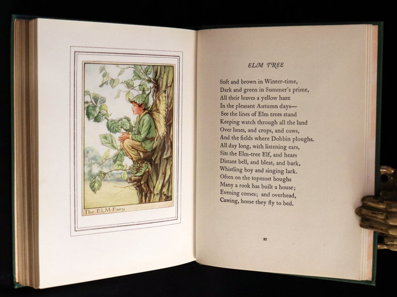 1950 Rare Cicely Mary Barker Book - FAIRIES OF THE FLOWERS AND TREES. First Edition.