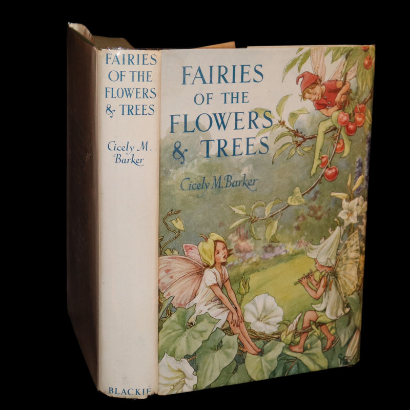 1950 Rare Cicely Mary Barker Book - FAIRIES OF THE FLOWERS AND TREES. First Edition.
