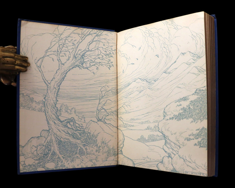 1916 Scarce Windermere Edition - Alice's Adventures in Wonderland & Through the Looking-Glass illustrated by Milo Winter.
