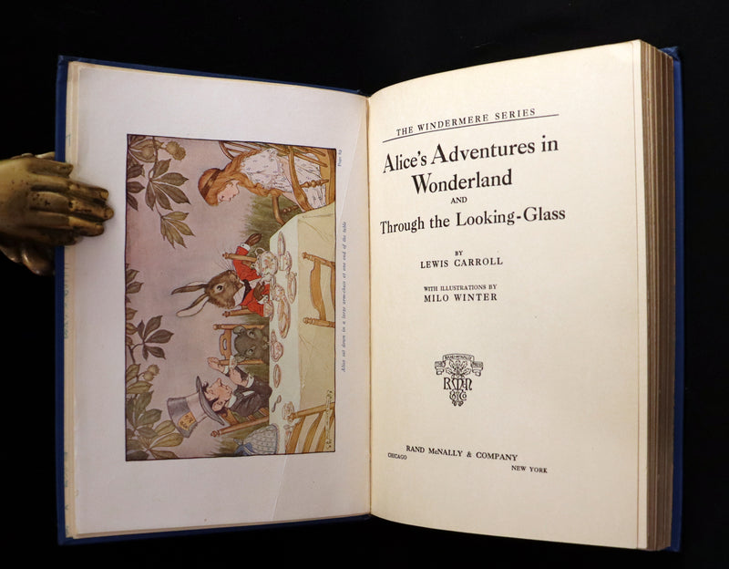 1916 Scarce Windermere Edition - Alice's Adventures in Wonderland & Through the Looking-Glass illustrated by Milo Winter.