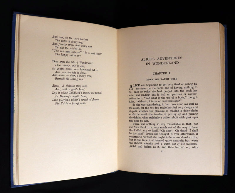 1916 Scarce Windermere Edition - Alice's Adventures in Wonderland & Through the Looking-Glass illustrated by Milo Winter.