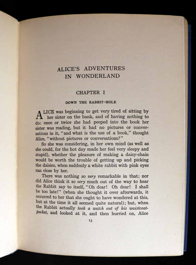 1916 Scarce Windermere Edition - Alice's Adventures in Wonderland & Through the Looking-Glass illustrated by Milo Winter.