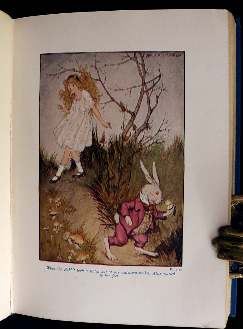 1916 Scarce Windermere Edition - Alice's Adventures in Wonderland & Through the Looking-Glass illustrated by Milo Winter.