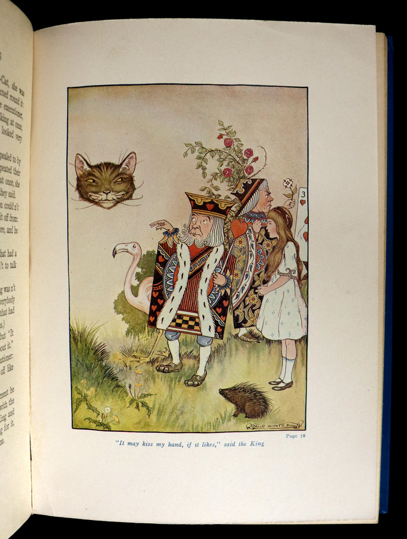 1916 Scarce Windermere Edition - Alice's Adventures in Wonderland & Through the Looking-Glass illustrated by Milo Winter.