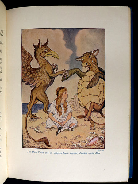 1916 Scarce Windermere Edition - Alice's Adventures in Wonderland & Through the Looking-Glass illustrated by Milo Winter.