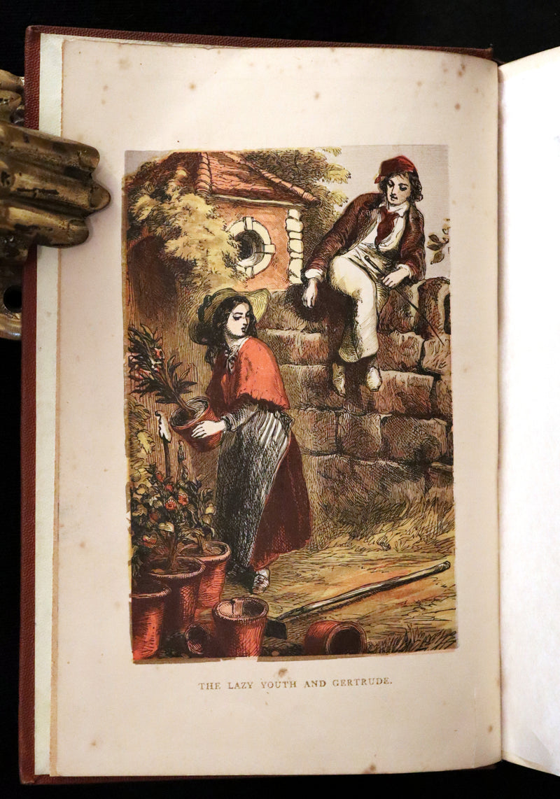 1875 Rare Victorian Book - The LAMPLIGHTER by Maria Susanna Cummins.