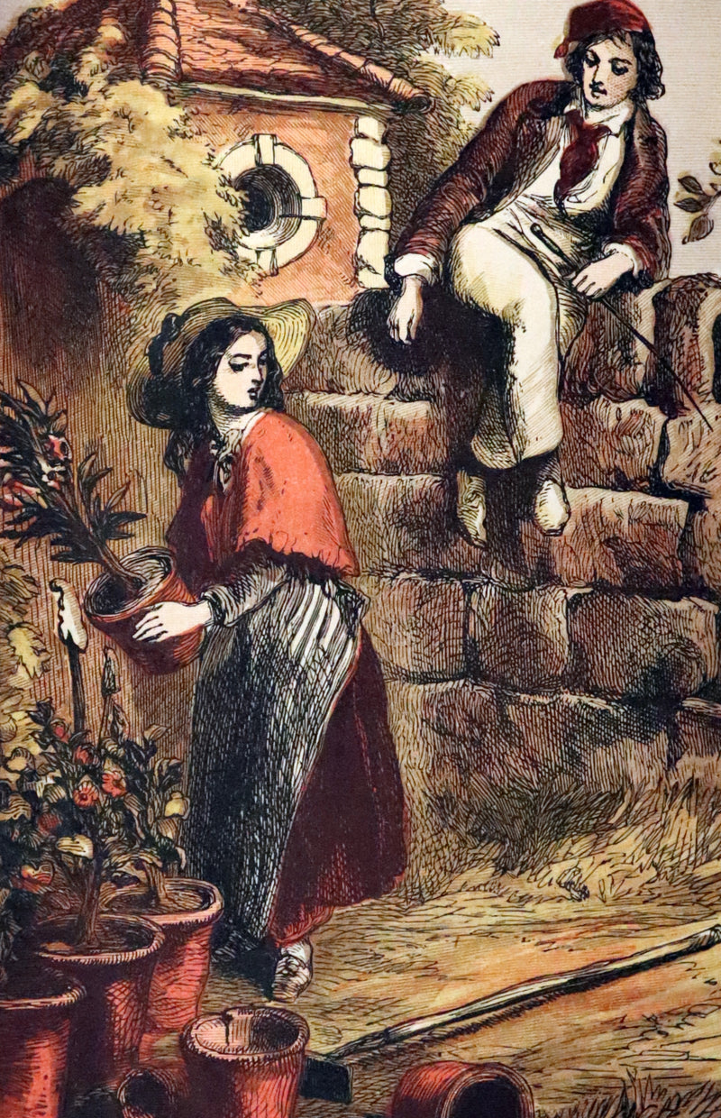 1875 Rare Victorian Book - The LAMPLIGHTER by Maria Susanna Cummins.