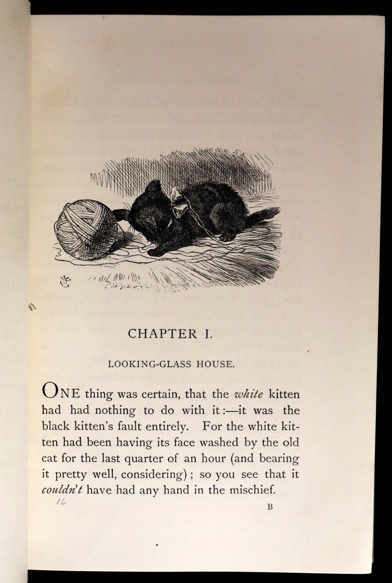 1894 Rare Victorian Book - Through the Looking Glass, and What Alice Found There by Lewis Carroll.