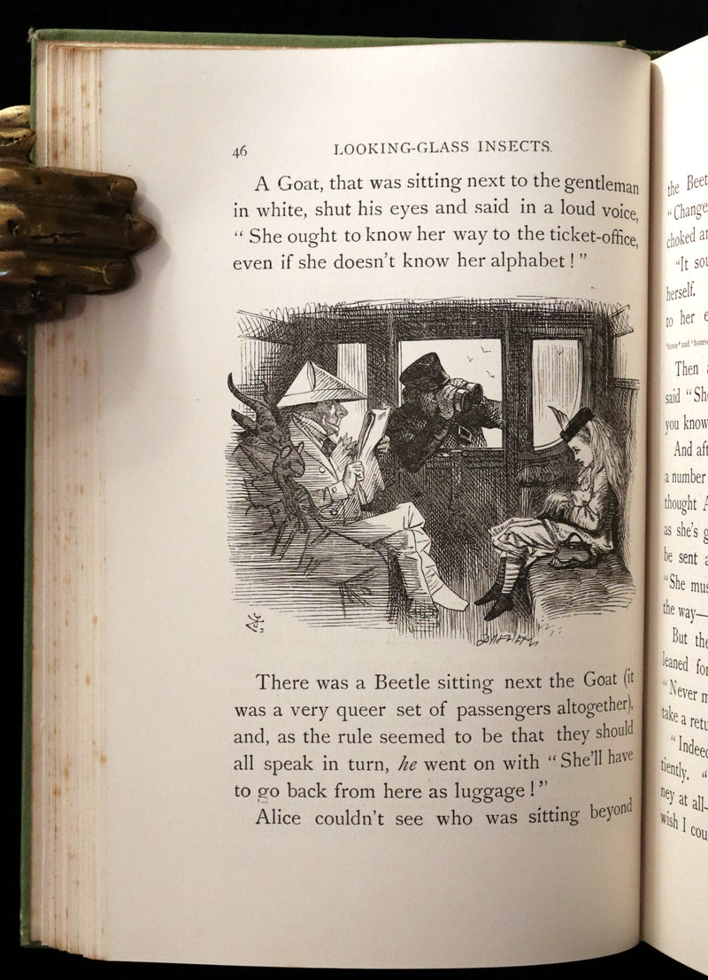 1894 Rare Victorian Book - Through the Looking Glass, and What Alice Found There by Lewis Carroll.