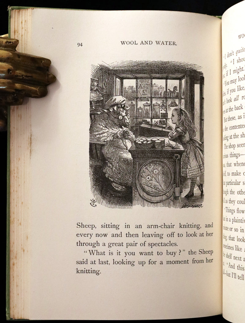 1894 Rare Victorian Book - Through the Looking Glass, and What Alice Found There by Lewis Carroll.