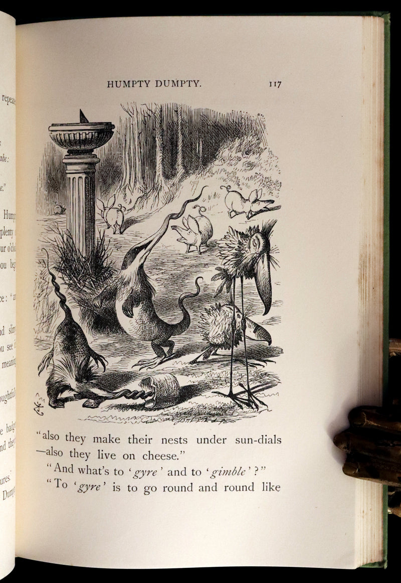 1894 Rare Victorian Book - Through the Looking Glass, and What Alice Found There by Lewis Carroll.