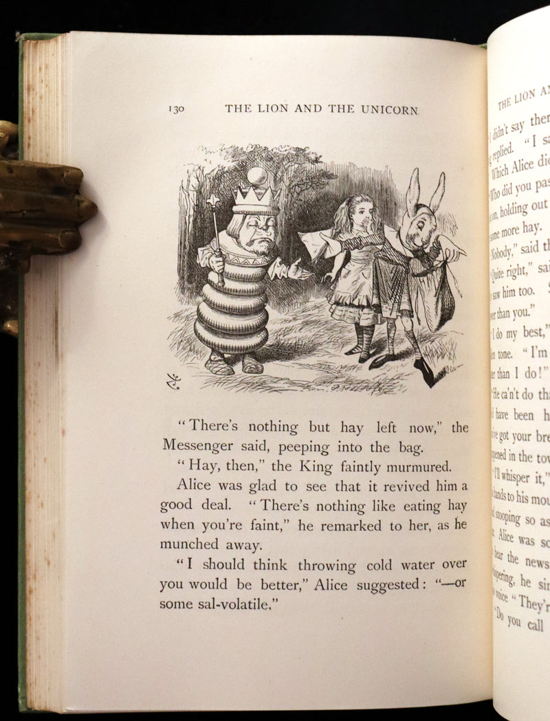 1894 Rare Victorian Book - Through the Looking Glass, and What Alice Found There by Lewis Carroll.