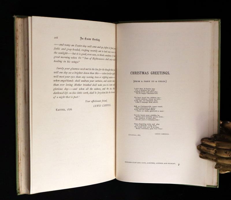 1894 Rare Victorian Book - Through the Looking Glass, and What Alice Found There by Lewis Carroll.