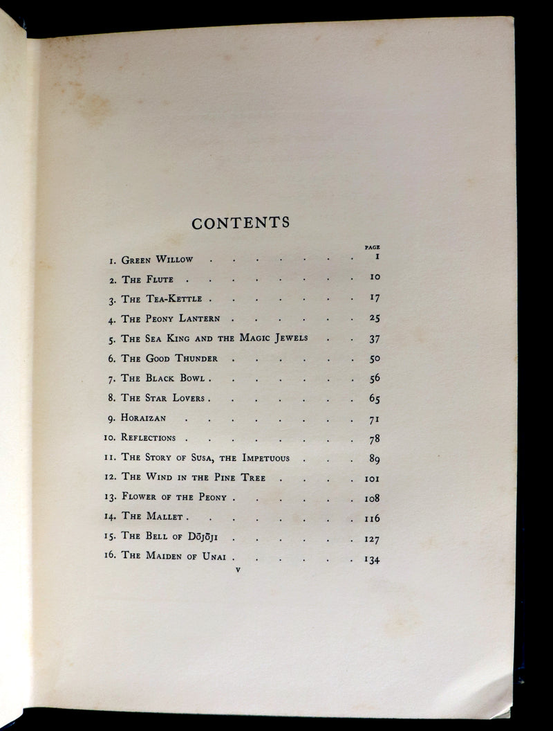 1910 Rare First Edition - Green Willow and Other Japanese Fairy Tales Illustrated by Warwick Goble.