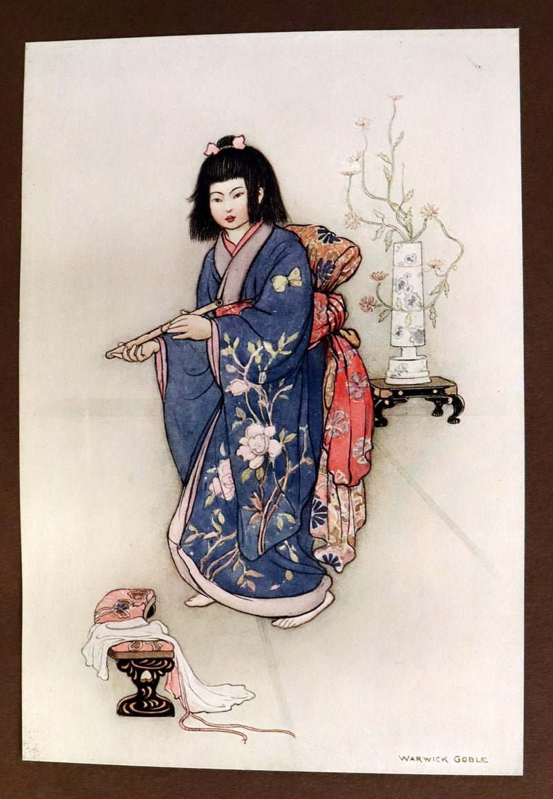 1910 Rare First Edition - Green Willow and Other Japanese Fairy Tales Illustrated by Warwick Goble.