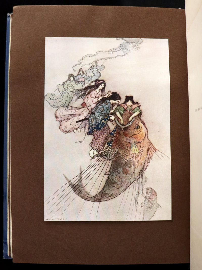 1910 Rare First Edition - Green Willow and Other Japanese Fairy Tales Illustrated by Warwick Goble.