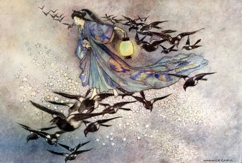 1910 Rare First Edition - Green Willow and Other Japanese Fairy Tales Illustrated by Warwick Goble.