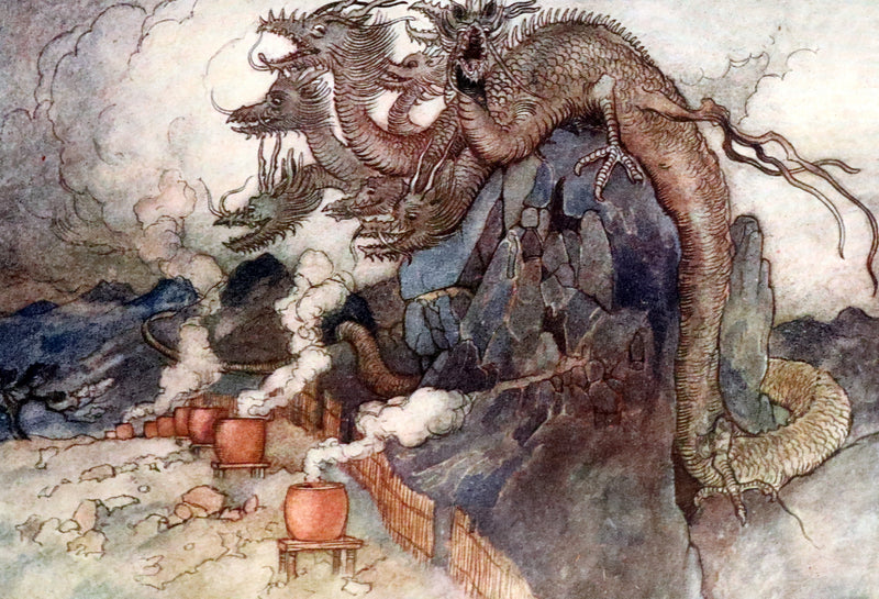 1910 Rare First Edition - Green Willow and Other Japanese Fairy Tales Illustrated by Warwick Goble.