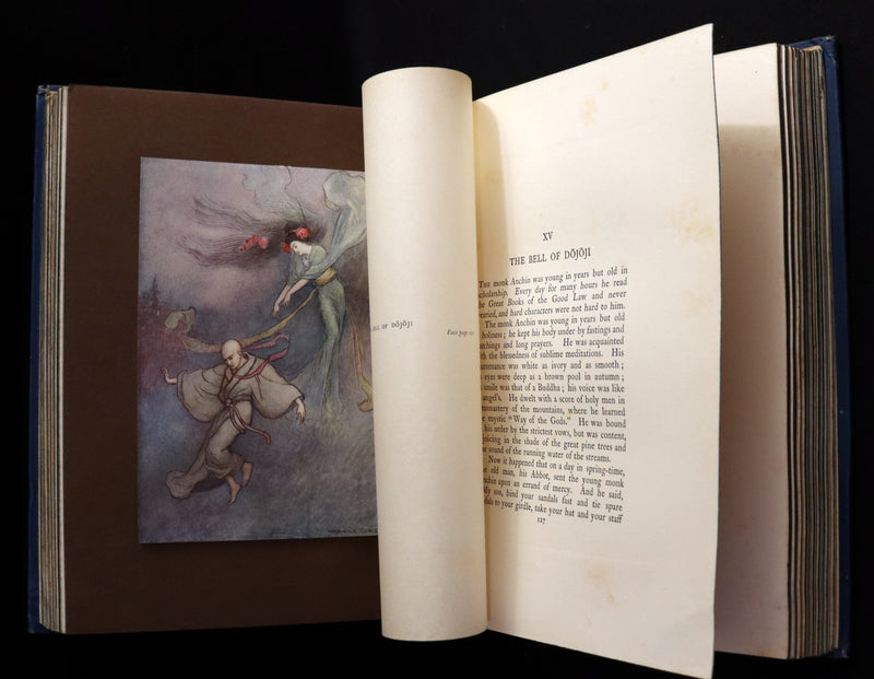 1910 Rare First Edition - Green Willow and Other Japanese Fairy Tales Illustrated by Warwick Goble.