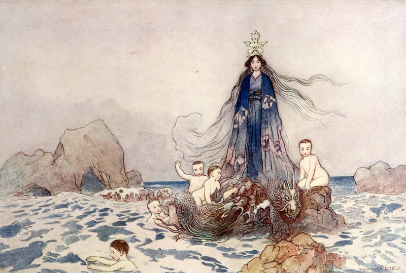 1910 Rare First Edition - Green Willow and Other Japanese Fairy Tales Illustrated by Warwick Goble.