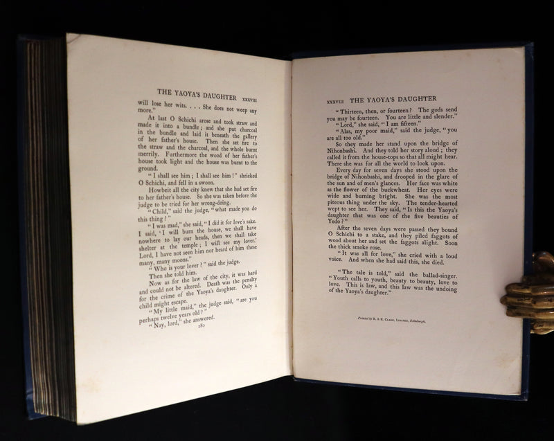 1910 Rare First Edition - Green Willow and Other Japanese Fairy Tales Illustrated by Warwick Goble.