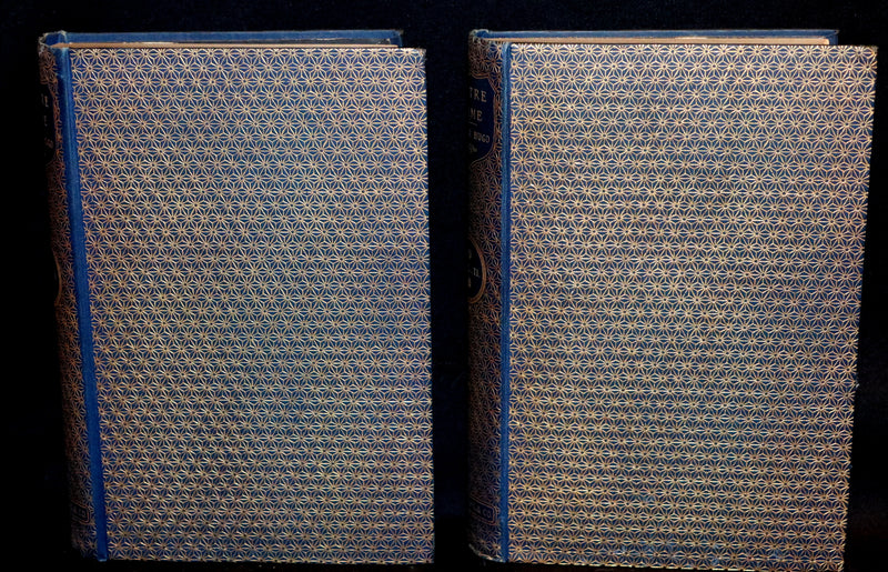 1897 Rare Victorian Book set - The Hunchback of Notre-Dame by Victor Hugo. Gothic.