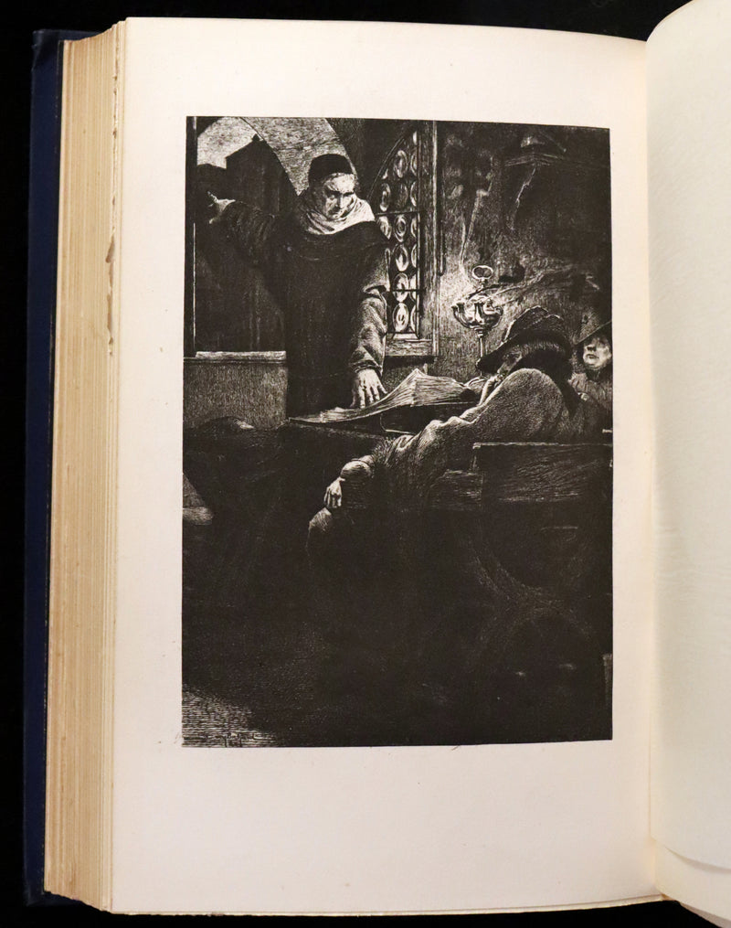 1897 Rare Victorian Book set - The Hunchback of Notre-Dame by Victor Hugo. Gothic.