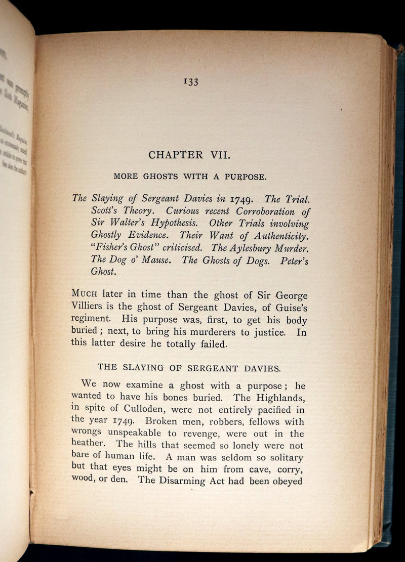 1897 Scarce First Edition - THE BOOK OF DREAMS AND GHOSTS by Andrew Lang.