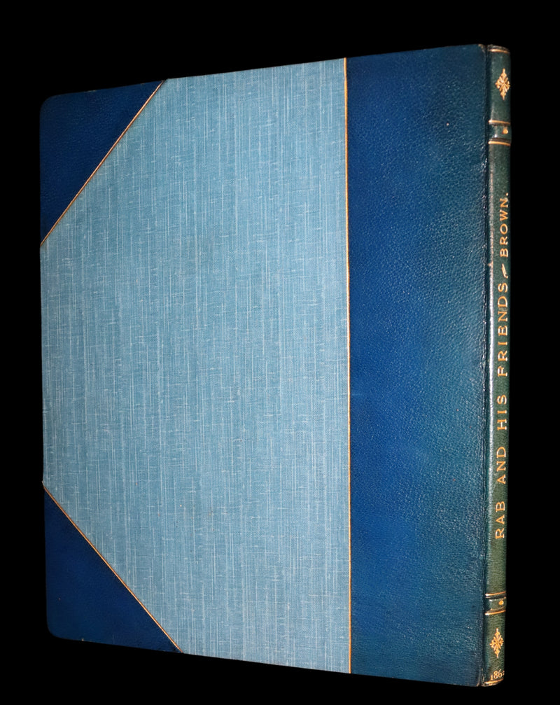 1862 Rare Dog Story in a Bayntun Binding - Rab and His Friends illustrated by Dr John Brown.