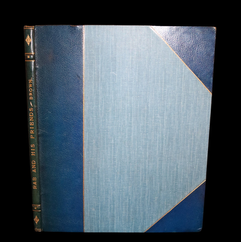 1862 Rare Dog Story in a Bayntun Binding - Rab and His Friends illustrated by Dr John Brown.