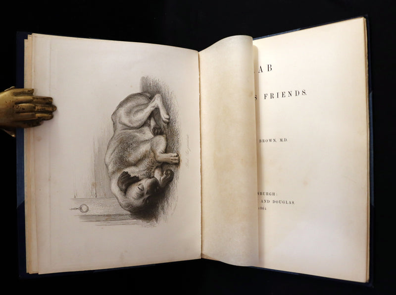 1862 Rare Dog Story in a Bayntun Binding - Rab and His Friends illustrated by Dr John Brown.