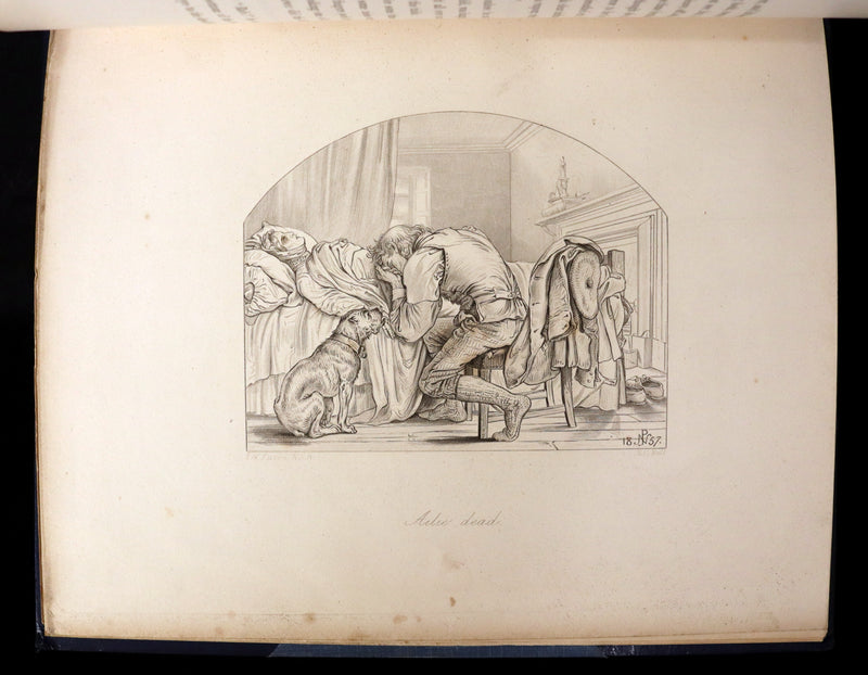 1862 Rare Dog Story in a Bayntun Binding - Rab and His Friends illustrated by Dr John Brown.