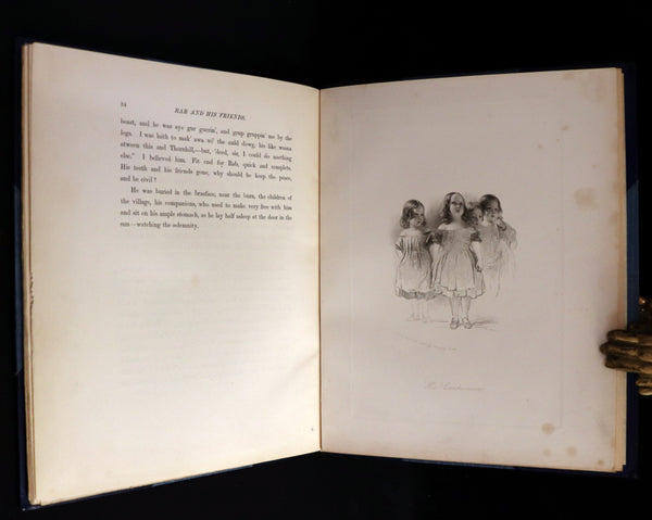 1862 Rare Dog Story in a Bayntun Binding - Rab and His Friends illustrated by Dr John Brown.