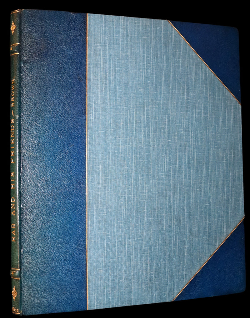 1862 Rare Dog Story in a Bayntun Binding - Rab and His Friends illustrated by Dr John Brown.