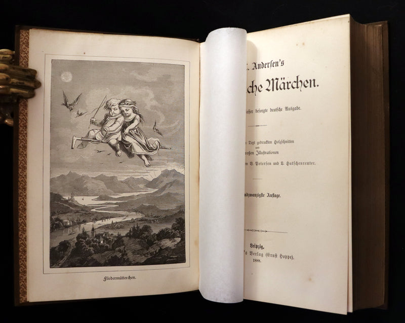 1888 Rare German Book - Hans Christian Andersen - Sammtliche Marchen - Complete FAIRY TALES. Illustrated.