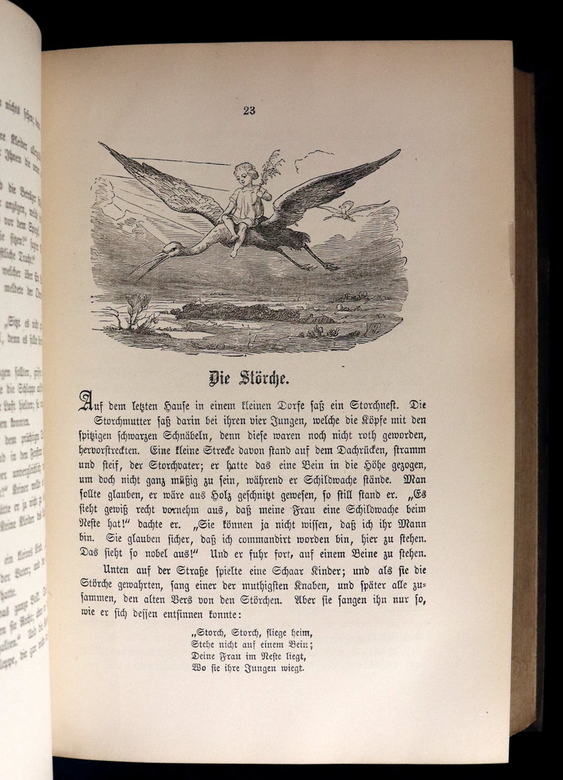 1888 Rare German Book - Hans Christian Andersen - Sammtliche Marchen - Complete FAIRY TALES. Illustrated.