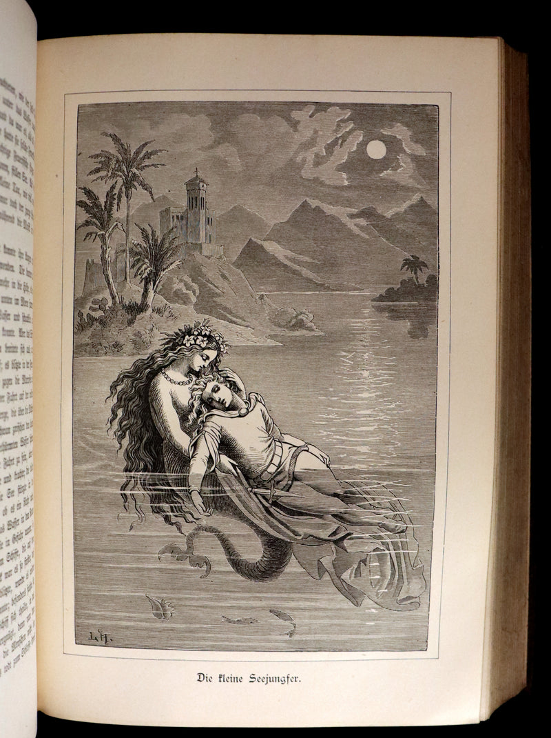 1888 Rare German Book - Hans Christian Andersen - Sammtliche Marchen - Complete FAIRY TALES. Illustrated.