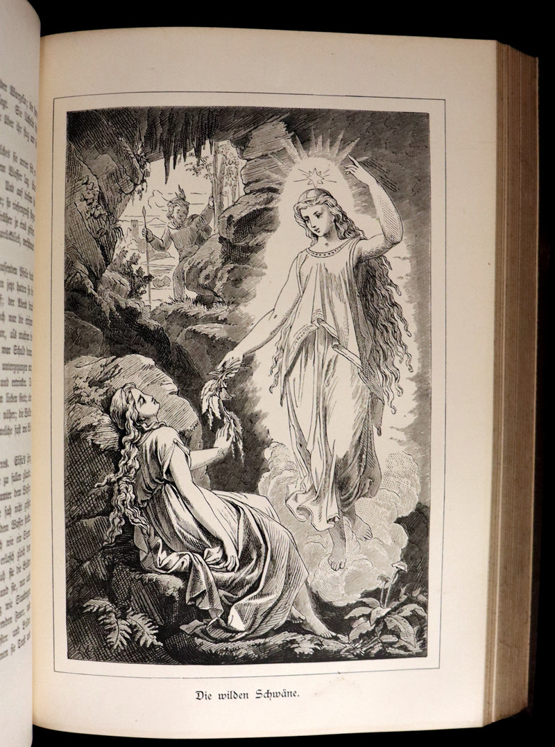 1888 Rare German Book - Hans Christian Andersen - Sammtliche Marchen - Complete FAIRY TALES. Illustrated.