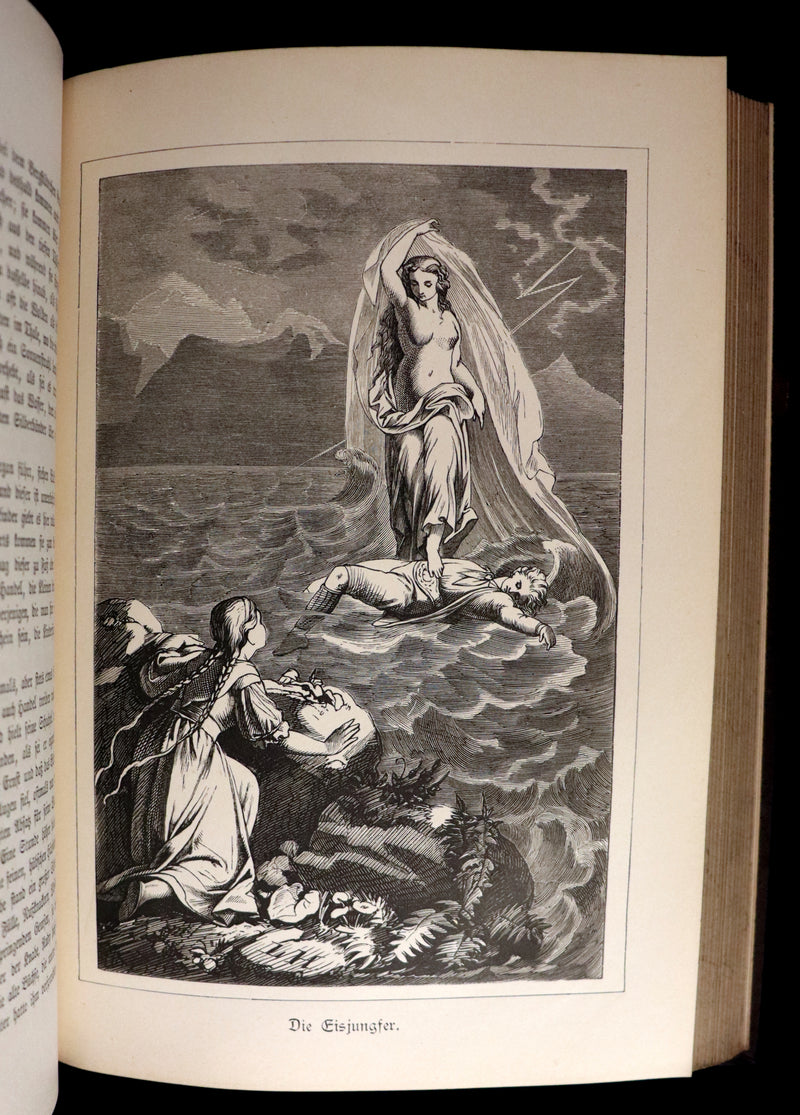 1888 Rare German Book - Hans Christian Andersen - Sammtliche Marchen - Complete FAIRY TALES. Illustrated.