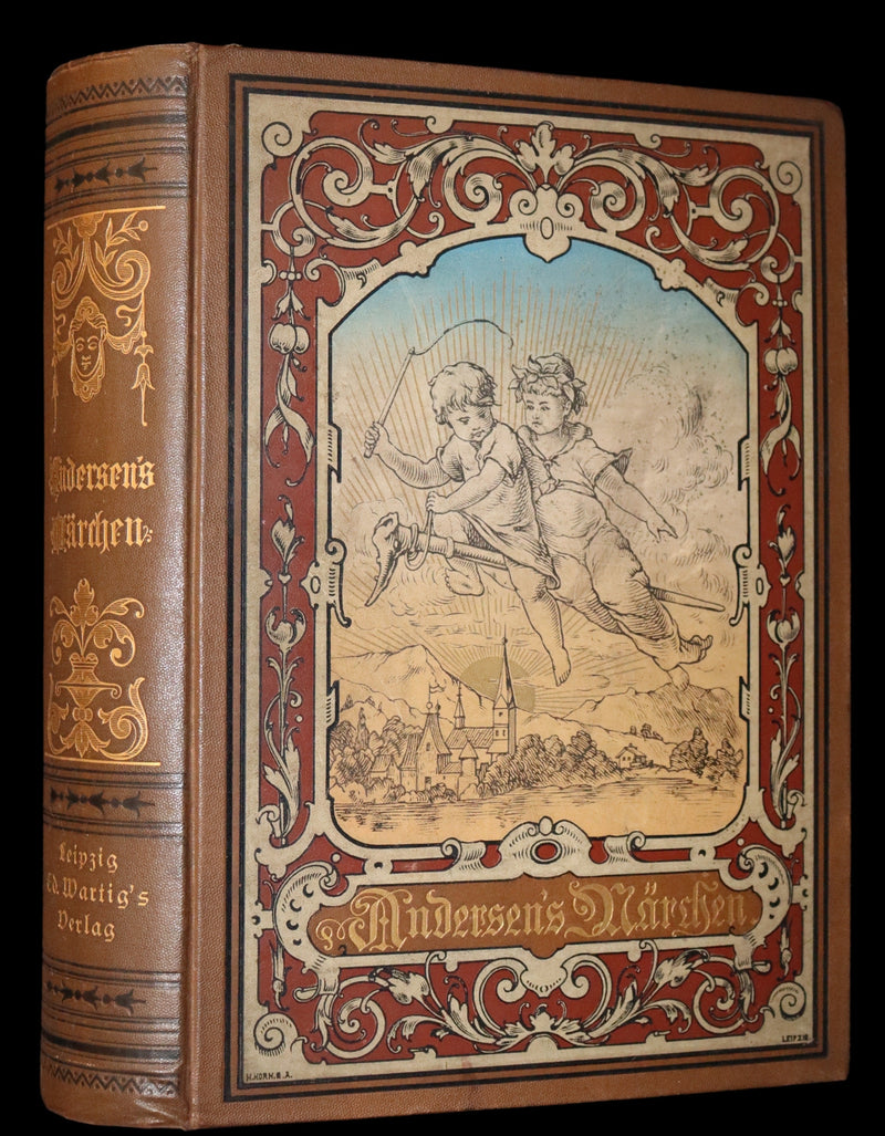 1888 Rare German Book - Hans Christian Andersen - Sammtliche Marchen - Complete FAIRY TALES. Illustrated.