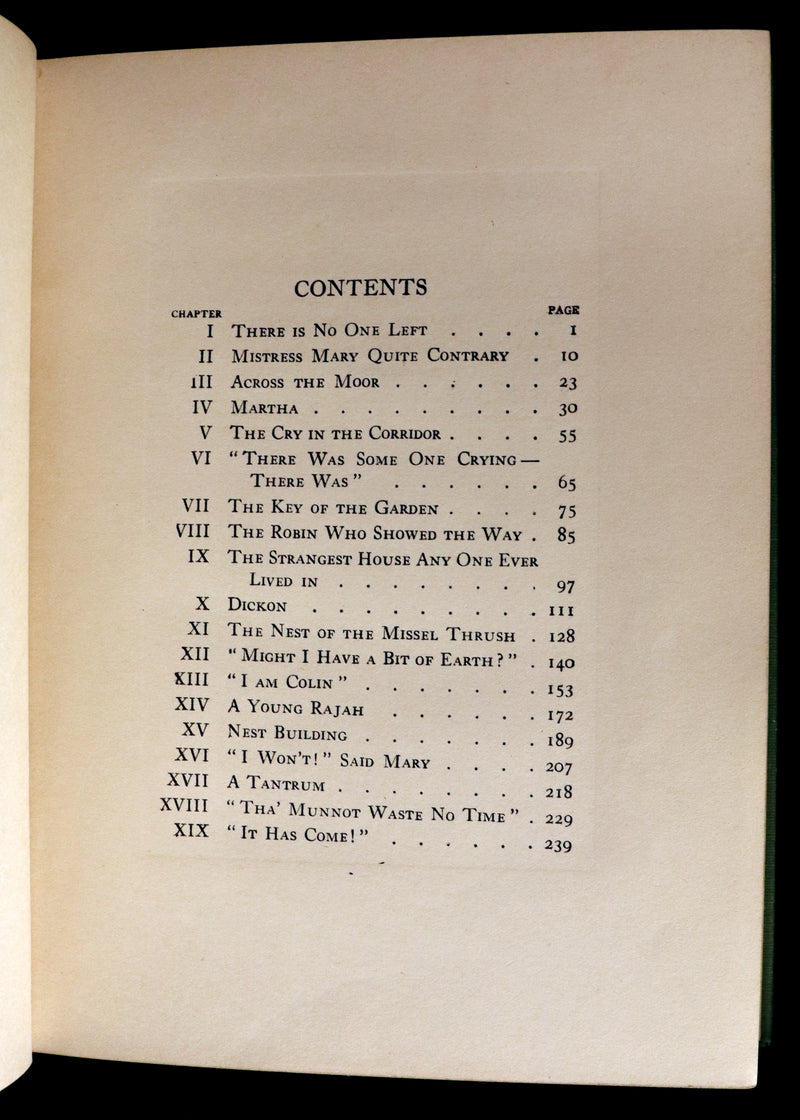 1911 Rare First Edition Book - The SECRET GARDEN by Frances Hodgson Burnett.