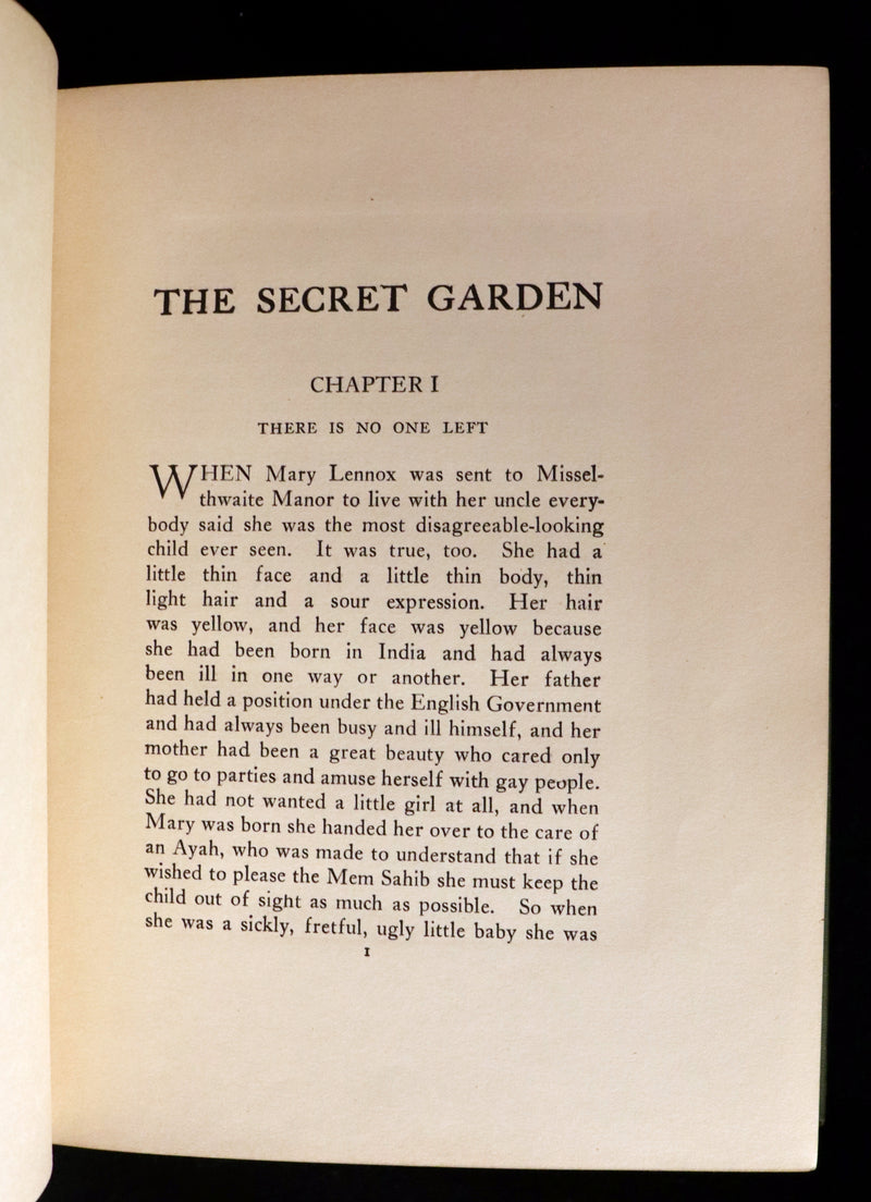 1911 Rare First Edition Book - The SECRET GARDEN by Frances Hodgson Burnett.