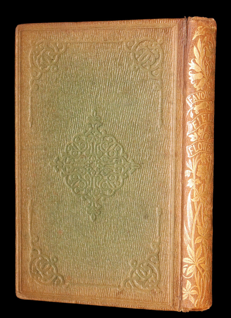 1850 Rare Victorian Book ~ Favourite Field Flowers, or, Wild Flowers of England Popularly Described by Robert Tyas.