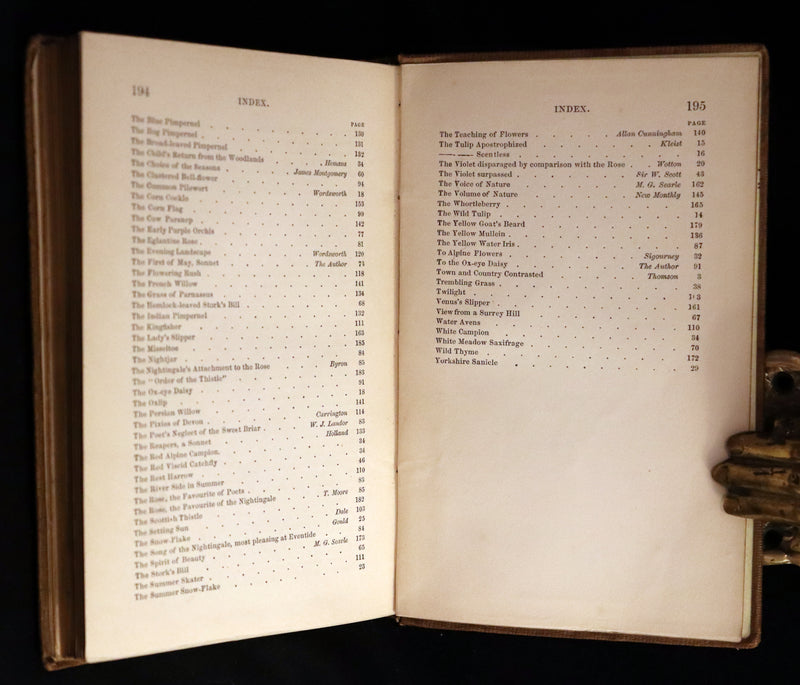 1850 Rare Victorian Book ~ Favourite Field Flowers, or, Wild Flowers of England Popularly Described by Robert Tyas.