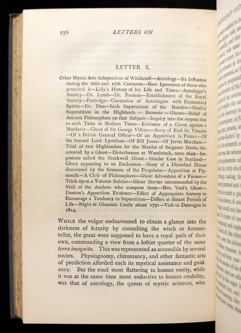 1884 Rare Edition  - Demonology & Witchcraft - WITCHES & FAIRIES by Sir Walter Scott.