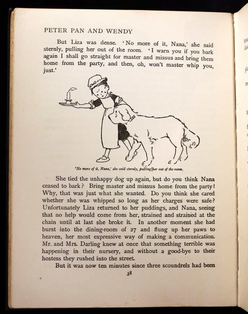 1926 Rare Book - Peter Pan and Wendy by J.M. Barrie Illustrated by Mabel Lucie Attwell.