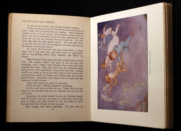 1926 Rare Book - Peter Pan and Wendy by J.M. Barrie Illustrated by Mabel Lucie Attwell.