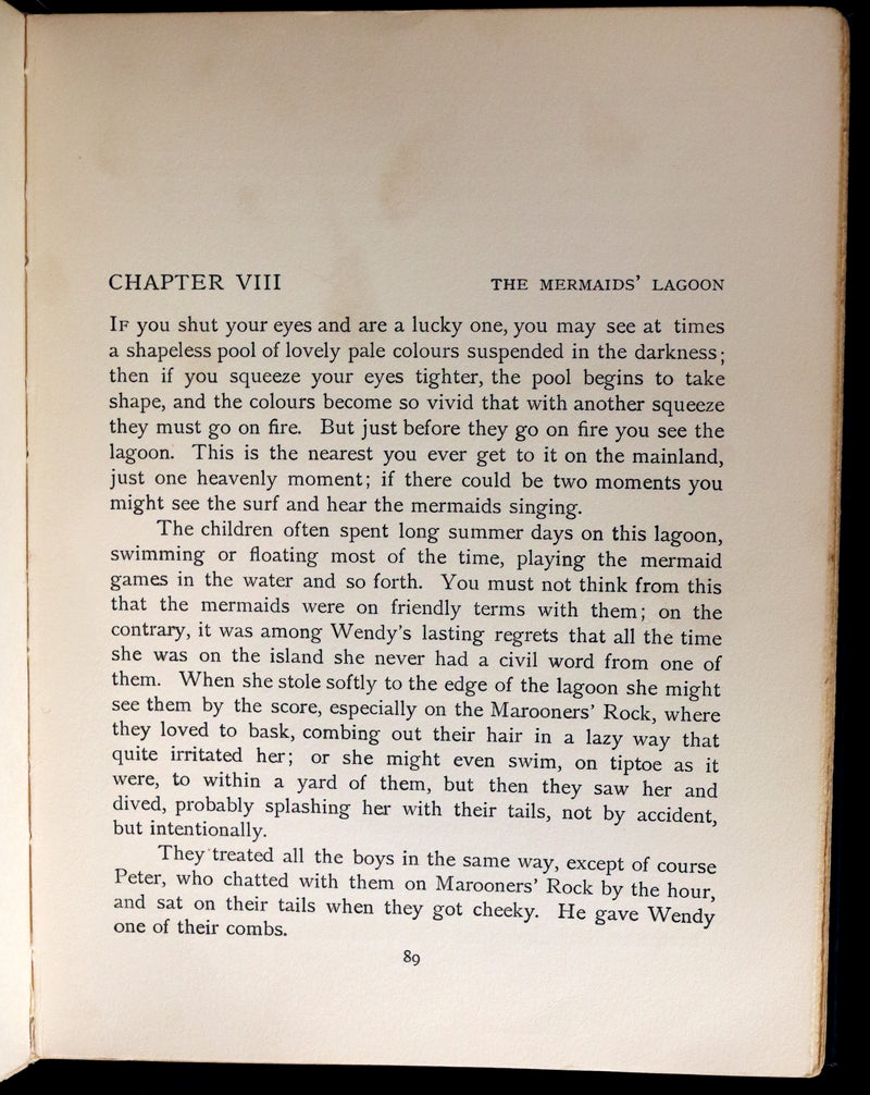 1926 Rare Book - Peter Pan and Wendy by J.M. Barrie Illustrated by Mabel Lucie Attwell.
